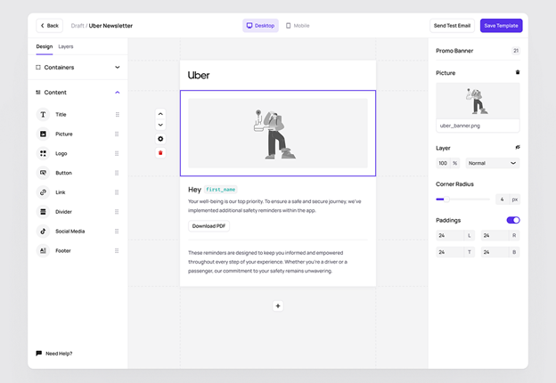 The process of designing a newsletter