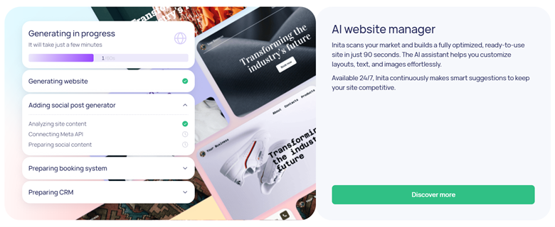 Image showing Inita AI Website Manager