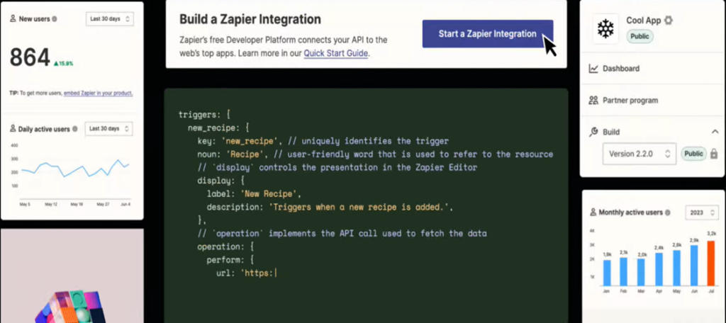 image showing the Zapier developer platform